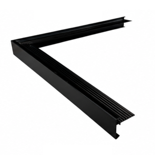 Roval buitenhoek 45/45 RAL9005 diepzwart mat