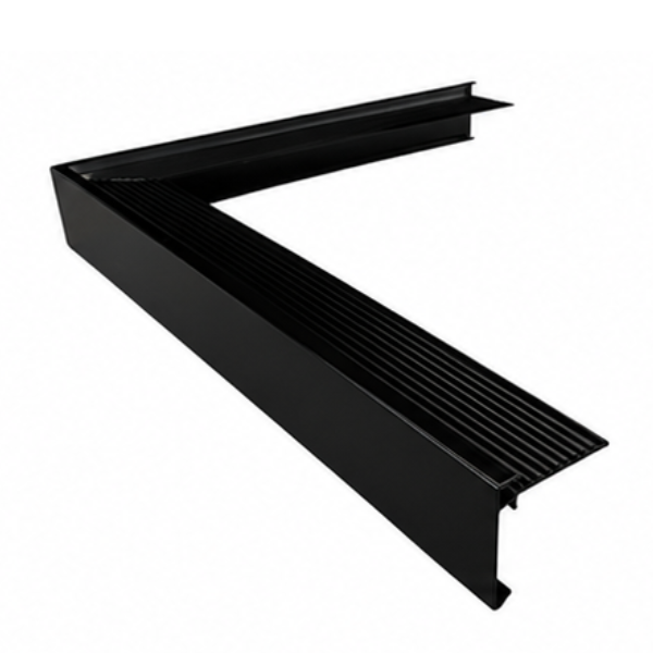 Roval buitenhoek 60/64 RAL9005 diepzwart mat
