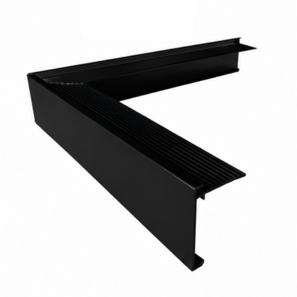 Roval buitenhoek 80/64 RAL9005 diepzwart mat