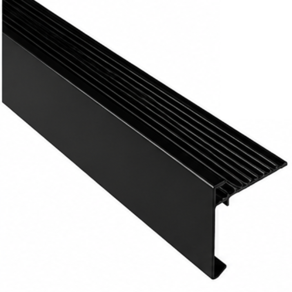 Roval dakrandprofiel 60/64 RAL9005 diepzwart mat