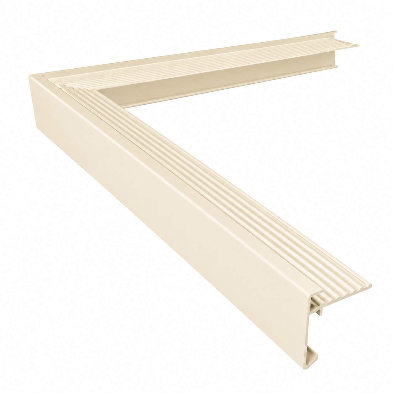 Roval buitenhoek 45/45 RAL9001 crèmewit mat
